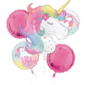Enchanted Unicorn Foil Balloon Bouquet, 5pc